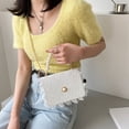 thumbnail image 5 of Bolso de cuero artificial Bolso de hombro de moda con perlas Bolso de hombro para mujer, 5 of 5