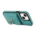 thumbnail image 3 of for iPhone 13 Wallet Case with Credit Card Holder and 360° Rotation Ring Stand, Flip PU Leather Shockproof Fingerprint-Proof Detachable 2 In 1 Phone Cover for iPhone 13, Green, 3 of 7