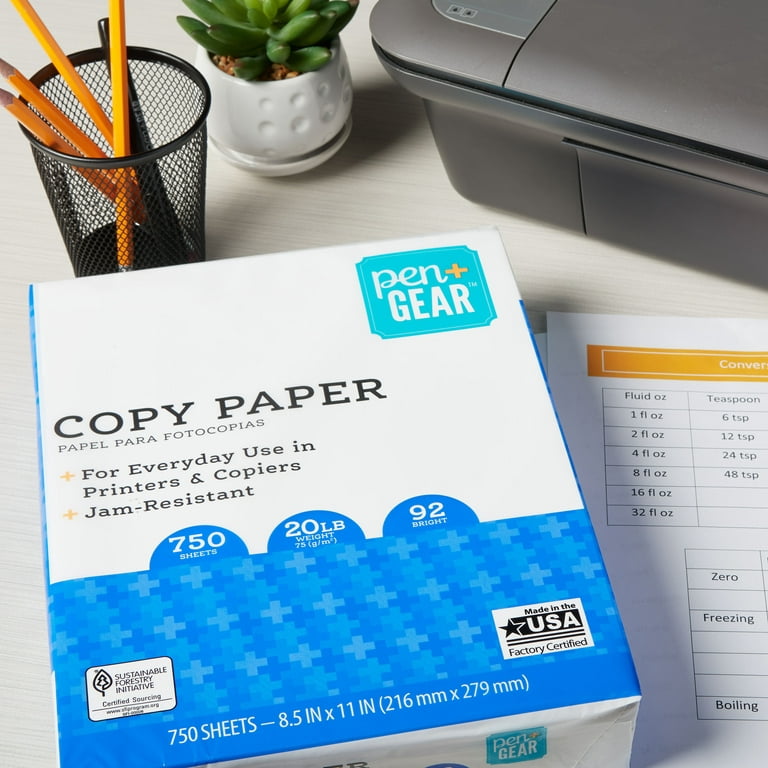   Basics Multipurpose Copy Printer Paper, 8.5 x 11, 20  lb, Pallet, 400 Reams, 200000 Sheets, 92 Bright, White : Office Products