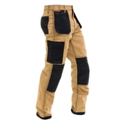 SkylineWears Men's Utility Work Pants - Carpenter Trousers with Multi-Pockets for Construction Safety