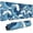 Blue Sea Wave, variant on Japanese Blue and White Wave Gaming Mouse Pad Extended Large Mouse Mat Desk Pad, Stitched Edges Mousepad, Long Non-Slip Rubber Base Mice Pad, 31.5 X 11.8 Inch