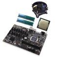 thumbnail image 2 of Sidaley Placa base de computadora de velocidad rápida DDR4 LGA1151 placa de minería 4 pines 24 pines puerto de alimentación piezas de actualización Kits de mantenimiento de impresoras No.07, 2 of 6