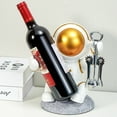 thumbnail image 4 of Sunjoy Tech Wine Glass Rack Nordic Style Handmade Table Decoration Resin Cartoon Astronaut Figurine Wine Bottle Holder for Home Countertop, 4 of 7
