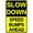 Speed Bumps Ahead, variant on Slow Down Speed Limit 55 MPH Metal Sign, 12 x 16 Inches Traffic Sign, Black and Yellow Safety Sign, Easy Mounting Outdoor Use