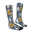 thumbnail image 3 of Easygdp Llama And Cactus Fashionable Adult Sockings&Sports Sockings&Breathable Sockings, Non-Pilling,Contrasting Color Design, 3 of 9