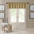 thumbnail image 2 of Elrene Home Fashions Mia Beaded Scallop Valance, Gold, 52" x 19", 2 of 6