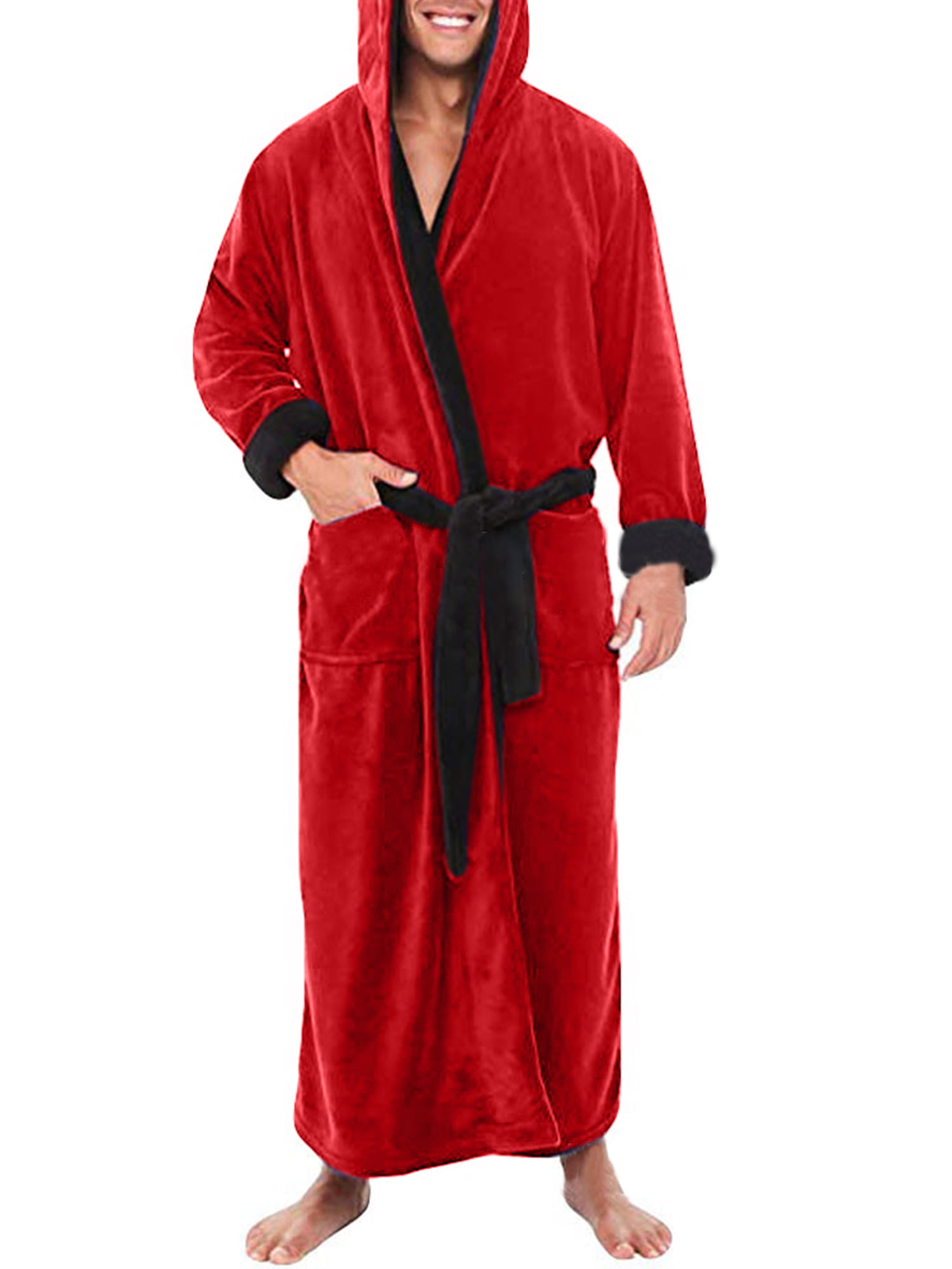 Details about   Mens Luxury Bath Robe Coat Sleepwear Gowns Bathrobe Cloak Sleepwear Loungewear