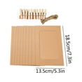 thumbnail image 2 of 7-Inch Photo Album Clip Kraft Paper Photo Frame Rope Rope Clip Set 10 Pieces Diy Crafts White Hanging Album Clip Kraft Paper Photo Frame Strings 1Pc Photo Frame Set, 2 of 2