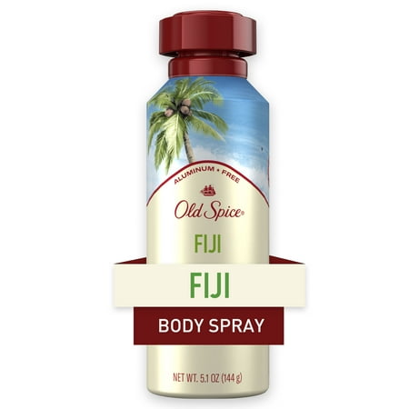 Old Spice Aluminum Free Body Spray for Men, Fiji, 5.1 oz