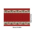thumbnail image 3 of Eoozwa Merry Christmas Paper Place Mats 19.68x12.99in Disposable Placemat Cane Candy Decorative Paper Table Mats for Dinner Table Setting Holiday Party Supplies, 3 of 6