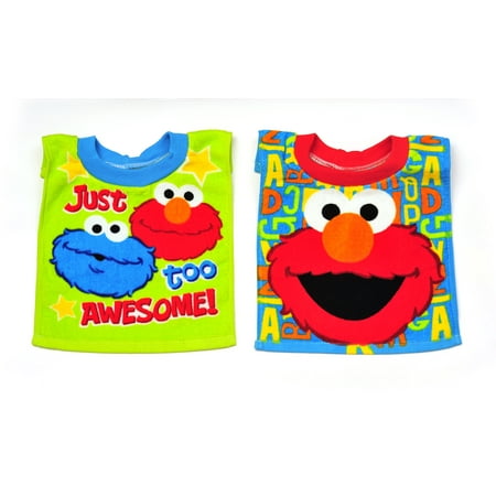 Sesame Street Towel Bibs, Pack of 2