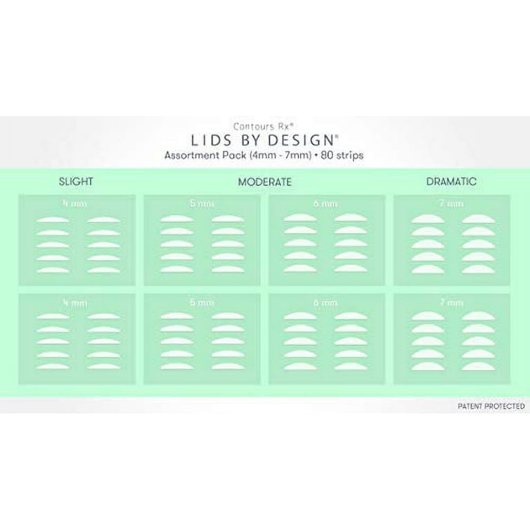 LIDS BY DESIGN (5mm) Eyelid Correcting Strips for Moderate Lift