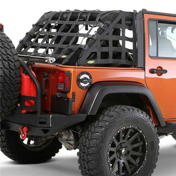 Cargo Restraint System with Black 2 in. Webbing for 2007-2018 Wrangler JK 4 Door
