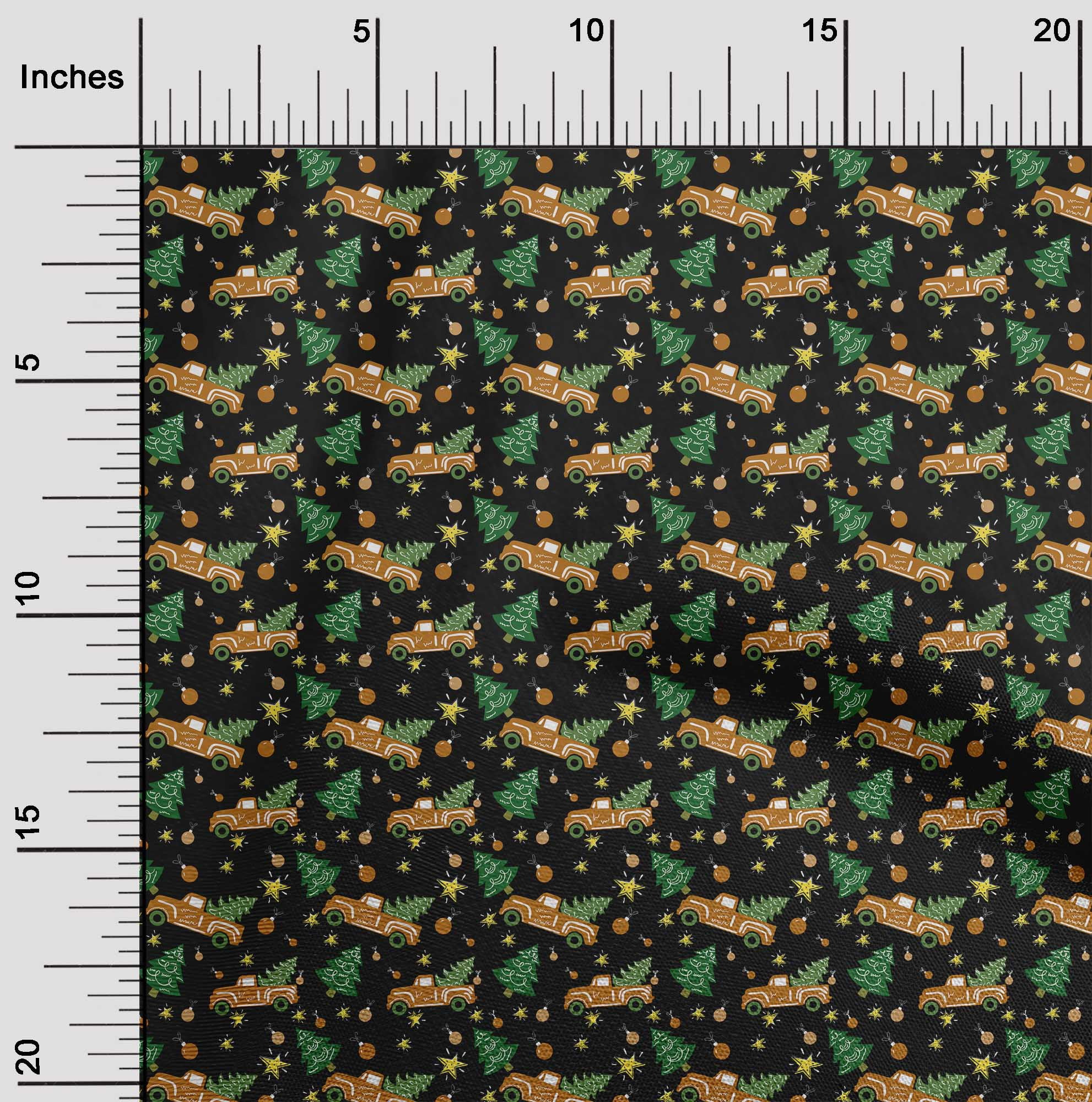 oneOone Cotton Poplin Orange Fabric Christmas Fabric For Sewing Printed Craft Fabric By The Yard 56 Inch Wide