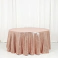 thumbnail image 3 of BalsaCircle 120" Sequin Round Tablecloth Blush, 3 of 8