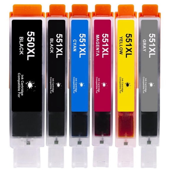 Ink Cartridges 551XL 550XL for CLI-551 PGI-550 Pixma IP8750 IP7250 Inkjet