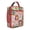 Red-12, variant on Pastoral Ink Style Insulated Lunch Bag, Artistic Boho Chic Lunch Box with Strap, Ideal for Office, Commuters, Moms