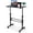 Black, variant on Standing Desk Adjustable Height, Mobile Stand Up Desk with Wheels Small Computer Desk Rolling Desk, Portable Laptop Desk White Standing Table Home Office Desks 16"x31.5" Height 27"-43.5"