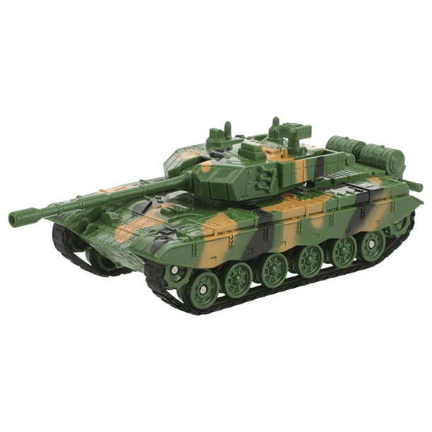 Juguete modelo de tanque de emulación de juguete modelo militar para niños (camuflaje verde)