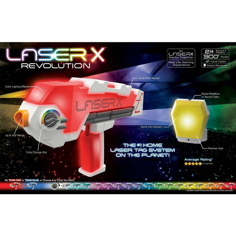 Laser X Two Player Revolution Double Blasters Battery Operated Laser Tag  Gaming 42409880463