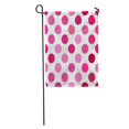 thumbnail image 1 of JSDART Abstract Pink Polka Dot Pattern Circle Color Geometric Pastel White Garden Flag Decorative Flag House Banner 28x40 inch, 1 of 2
