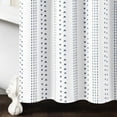 thumbnail image 6 of Lush Décor Hygge Stripe Navy Blue/White Shower Curtain, 72" x 72", 6 of 9