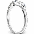 thumbnail image 6 of 14K White Gold Diamond & Sapphire Wedding Band (Size 7) Made In India -Jewelry By Sweet Pea, 6 of 10