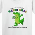thumbnail image 4 of Inktastic There's No Party Like Mardi Gras-alligator Youth T-Shirt, 4 of 5