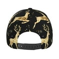 thumbnail image 6 of Daiia Christmas Gold Deers Baseball Cap Men Women Classic Adjustable For Running Workout And Outdoor Activitie All Season Dad Hat Gift, 6 of 9