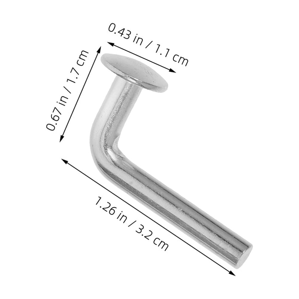 Masteelf 100pcs Iron Galvanized Safety Bolt for Pallet Racking L-Shaped Drop Pin for Warehouse Home DIY Pallet Racks Shelving Units