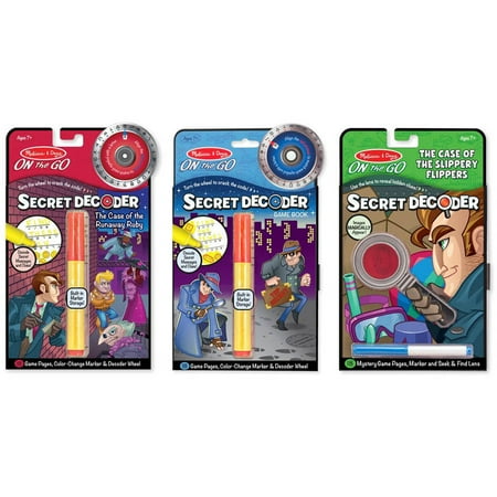 Melissa & Doug On the Go Secret Decoder Activity Books Set