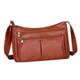 thumbnail image 6 of fenteer Women Shoulder Bag Tote Bag PU Leather Crossbody Bag Travel Purse Womens Handbag Dark Brown, 6 of 8