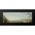 thumbnail image 2 of Lusieri, Giovanni Battista 18x9 Black Modern Framed Museum Art Print Titled - A View of the Bay of Naples, Looking Southwest from the Pizzofalcone towards Capo di Vintageilippo, 2 of 5