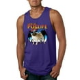 thumbnail image 2 of Wild Bobby, Cute Pug Life Living, Animal Lover, Men Graphic Tank Top, Purple, Medium, 2 of 4