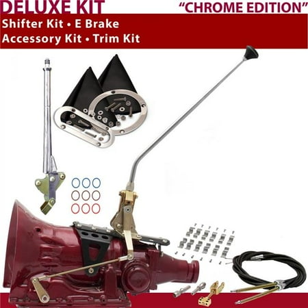 American Shifter TH350 Shifter Kit 16 in. E Brake Cable Clamp Trim Kit for CF900