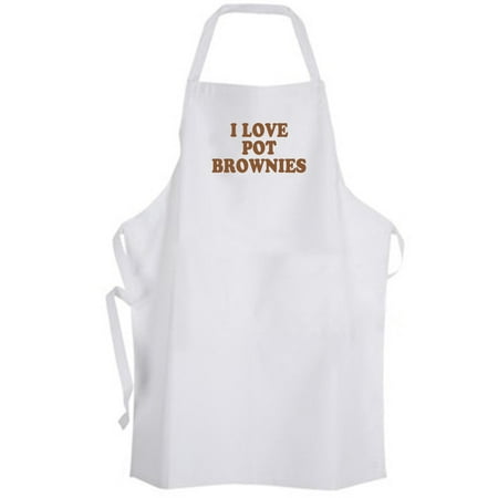 Aprons365 - I Love Pot Brownies – Apron (Best Way To Make Pot Brownies With Oil)