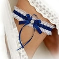 thumbnail image 1 of Elegant Wedding Garter for Bride with Lace Rhinestones - Bridal Accessory for, 1 of 3