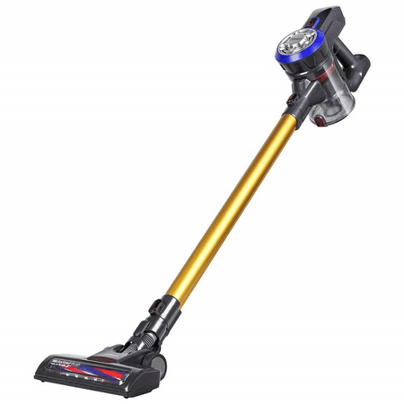 D18 Cordless Vacuum Cleaner, 9000pa Powerful Suction Stick and Handheld Vacuum for Hard Floor, Carpet,Stair Including Rechargeable Battery, Wall Mount and Pet Motorized