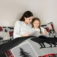 thumbnail image 4 of Feelyou Rustic Farmhouse Twin Comforter Sets, Retro Plaid Bedding Set, 2pcs, 4 of 7