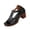 Black_022, variant on Platform Wedge Sandals for Women, Casual Slip on Chunky Block Heels Sandals, 2026 Summer Open Toe Hollow Low Heel Dress Sandal Blue 6.5（EU-37）