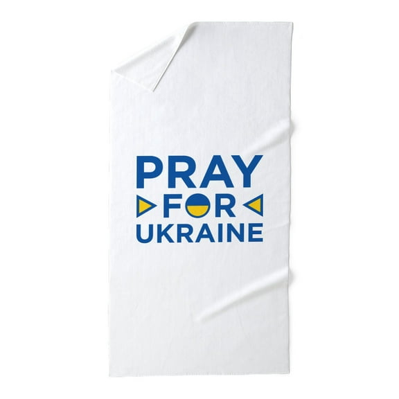 CafePress - Pray For Ukraine - Large Beach Towel, Soft 30"x60" Towel with Unique Design