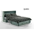 thumbnail image 2 of Poppy Cabinet Murphy Bed with Gel Memory Foam Mattress and USB Ports, Queen, 2 of 9
