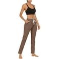 thumbnail image 4 of AGWOLF Women's Yoga Pants Loose Drawstring Workout Jogging Casual High Waisted Gym Running Pant Comfy Lounge Pants, 4 of 9
