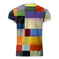 thumbnail image 5 of Mens Plaid Polo Shirt Short Sleeve Breathable T Shirt Zip Placket Casual Summer Top White XXL, 5 of 6