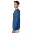 thumbnail image 2 of Hanes Beefy-T Unisex Long Sleeve T-Shirt Denim Blue L, 2 of 4