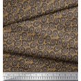 thumbnail image 3 of Soimoi Tissu Poly Georgette Imprimé Spirale & Cachemire au Mètre 42 Pouces de Large, 3 of 3