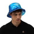 thumbnail image 5 of Vsdgher Blue Shell Print Bucket Hat for Men&Women Bucket Hat Reversible Summer Double-Side-Wear Travel Gardening, Beach, Camping, Hiking, Fishing Cap, 5 of 5