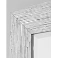 thumbnail image 3 of Espejo de pared decorativo con marco texturizado cromado Fine Art Tj, 3 of 5
