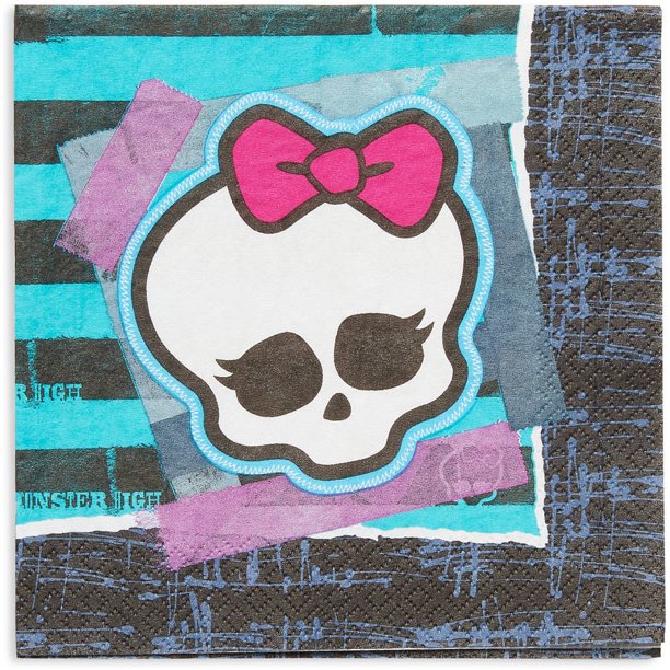 Monster High Party Paper Lunch Napkins, 16ct - Walmart.com
