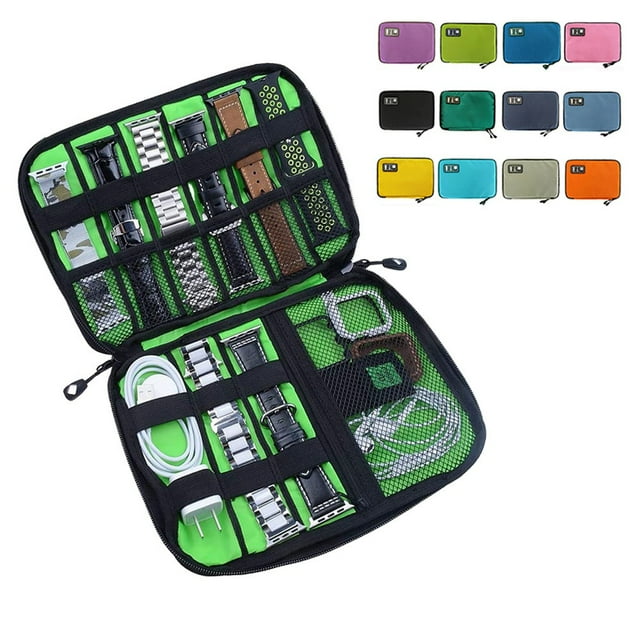 Watch Organizer Case Multifunction Waterproof Nylon Travel Storage Bag for Apple Watch Strap Band Case Watchband Holder Pouch